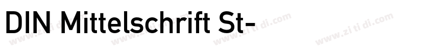 DIN Mittelschrift St字体转换